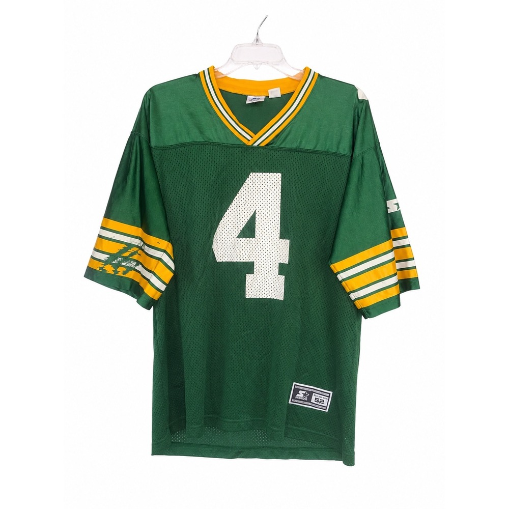Vintage 90s Starter Green Bay Packers Brett Favre #4 NFL Jersey Men's XL 52 Mesh